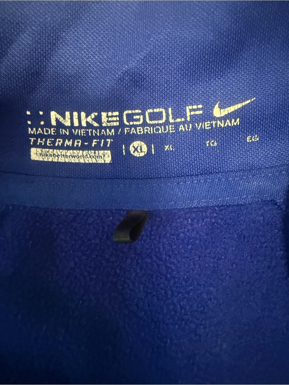 Nike Golf Therma-FIT Women’s XL Royal Blue Quarter Zip Pullover